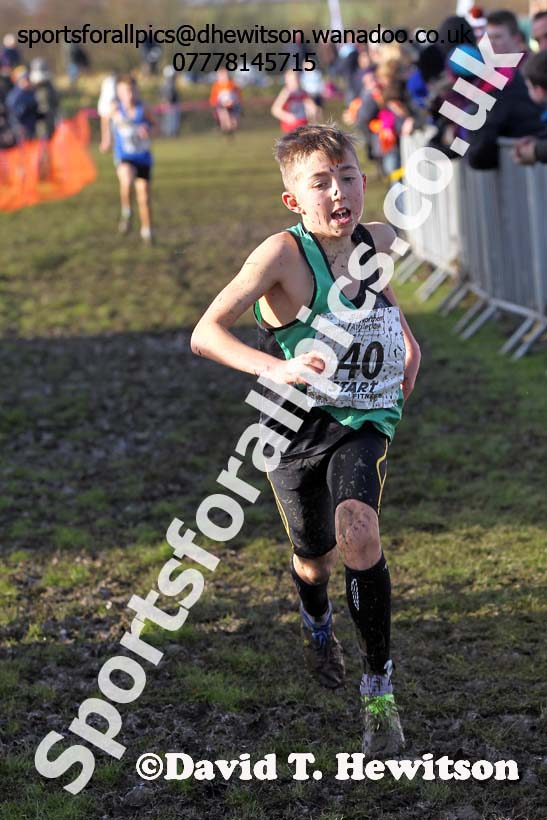 Boys under-13s Northern Cross Country  Championships, Pontefract. Photo: David T. Hewitson/Sports for All Pics